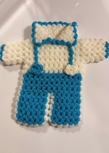 Renkli Örgü Banyo Lifi - Görsel 4