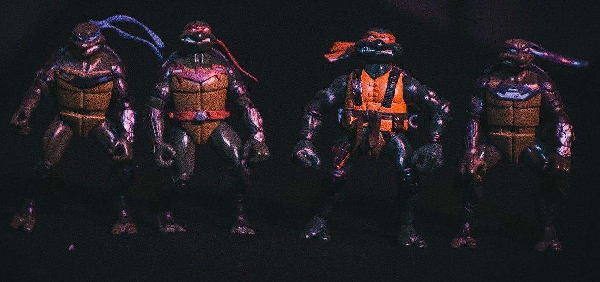 TMNT 2006 Playmates Mirage Studios 4 adet - Görsel 2