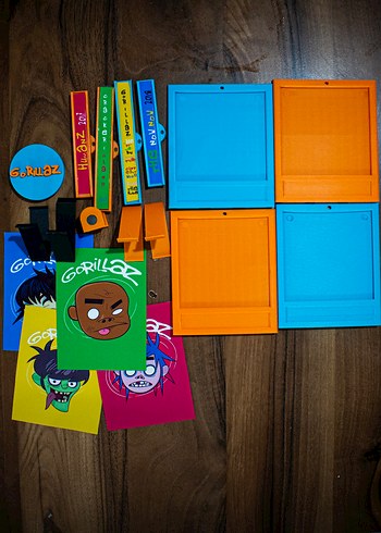 Mıknatıslı Polaroid Set - Gorillaz - Görsel 5