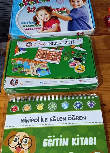 3 -4 yaş çocuklar için dikkat ve etkinlik 3'ü birarada