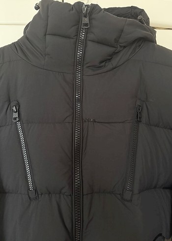 m Beden siyah Renk Calvin klein Siyah Fermuarlı Mont