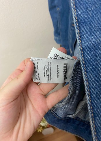 l Beden mavi Renk Mavi marka kot ceket