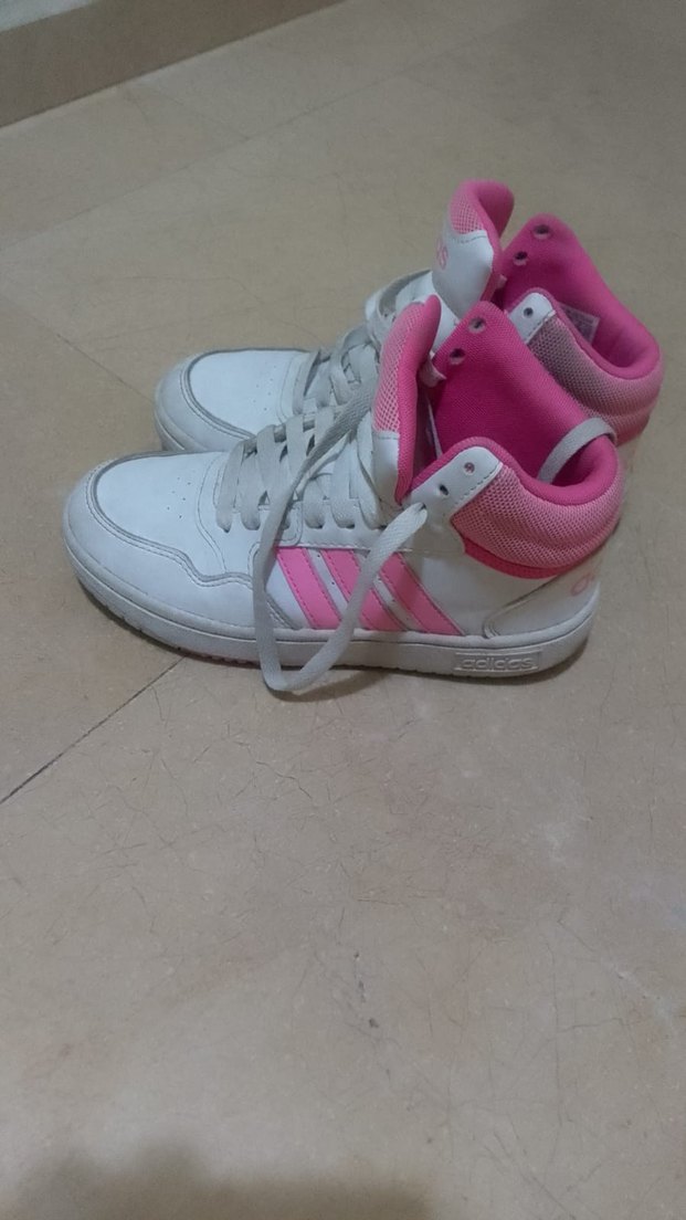 Beyaz Bağcıklı Kız Çocuk Sneaker - Görsel 2