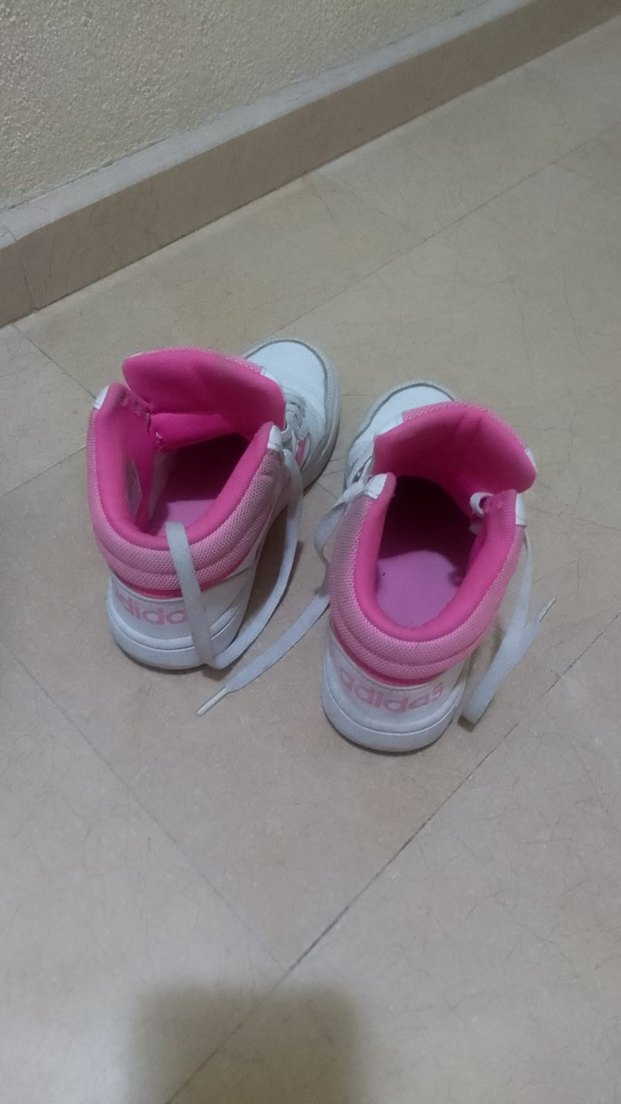 Beyaz Bağcıklı Kız Çocuk Sneaker - Görsel 3