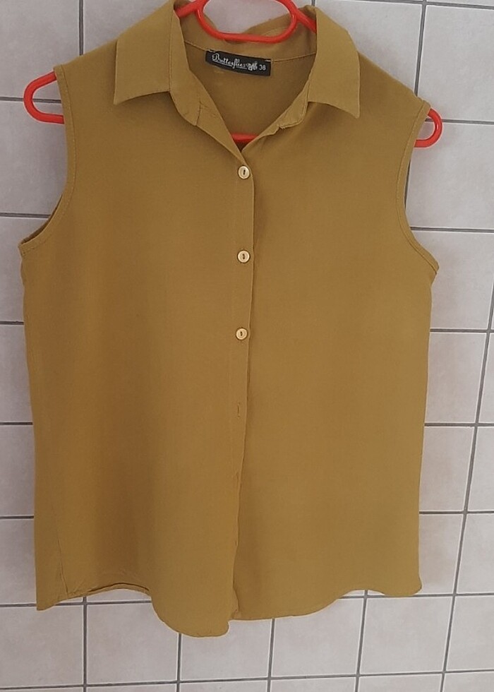 XS-S UYUMLU SIFIR KOL GÖMLEK - Görsel 2