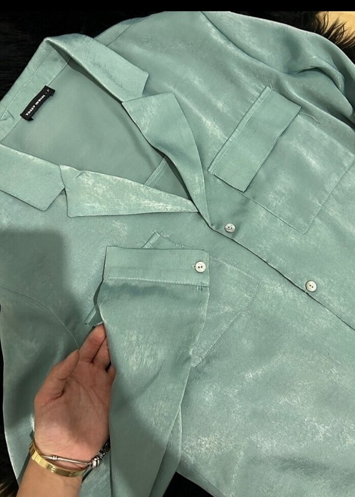 MİNT YEŞİLİ GÖMLEK - Görsel 2