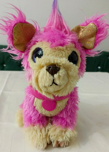 Pembe Renkli Peluş Oyuncak Köpek - Görsel 3