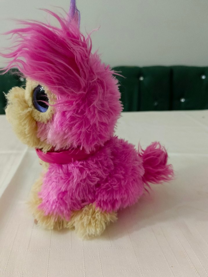 Pembe Renkli Peluş Oyuncak Köpek - Görsel 4