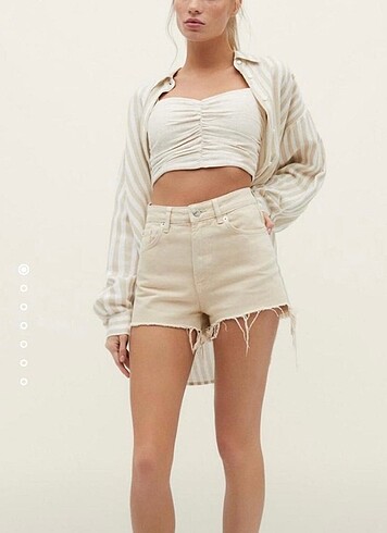 Bershka Ripped Denim Şort