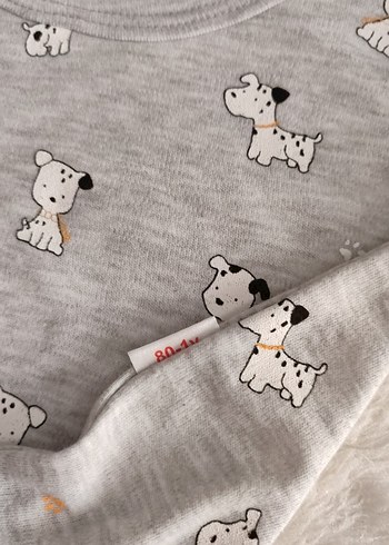 Uzun Kollu Gri Bebek Body - Görsel 4