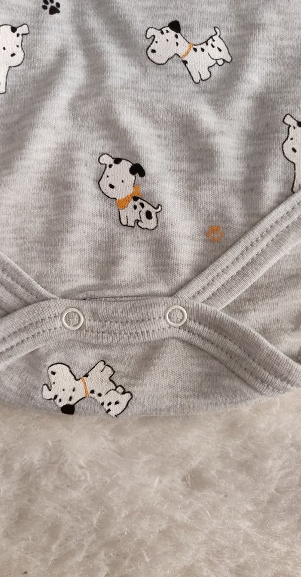 Uzun Kollu Gri Bebek Body - Görsel 3