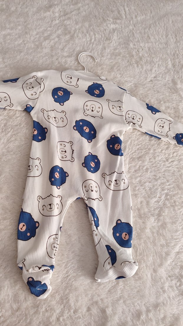 Uzun Kollu Patikli Bebek Tulumu - Görsel 3