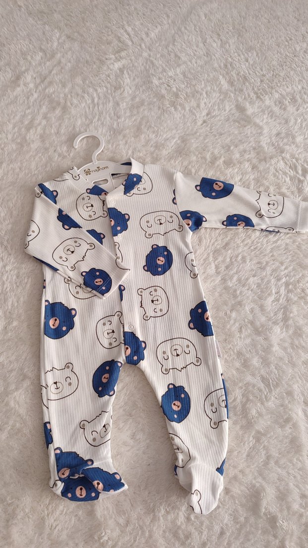 Uzun Kollu Patikli Bebek Tulumu - Görsel 2