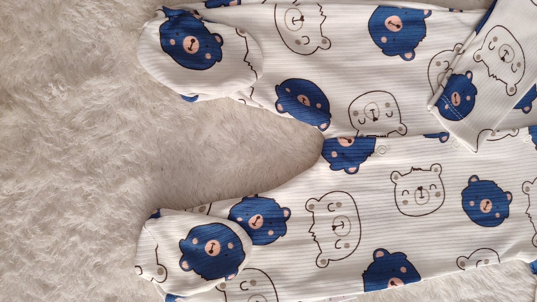 Uzun Kollu Patikli Bebek Tulumu - Görsel 4