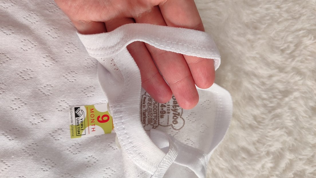 Beyaz dal askılı kız bebek zıbın - Görsel 4