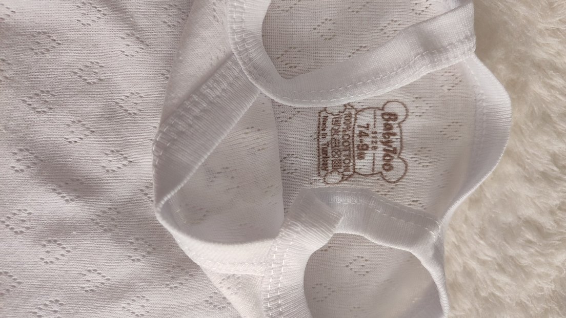 Beyaz dal askılı kız bebek zıbın - Görsel 3