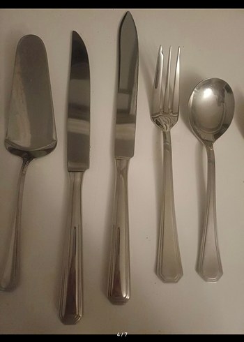 Beden beyaz Renk Gri Beyaz Paslanmaz Çelik Çatal Kaşık Seti