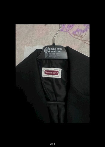 Diğer Kemerli Siyah Mini Blazer