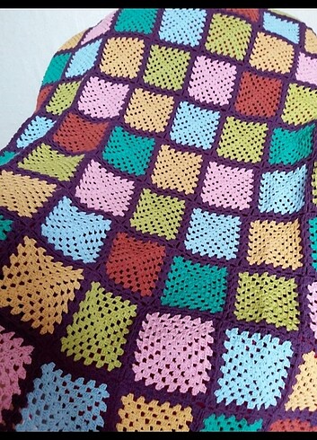 Beden Cotton iple örülmüş örgü battaniye