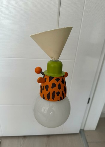 Renkli Turuncu Tasarımlı Tavan Lambası
