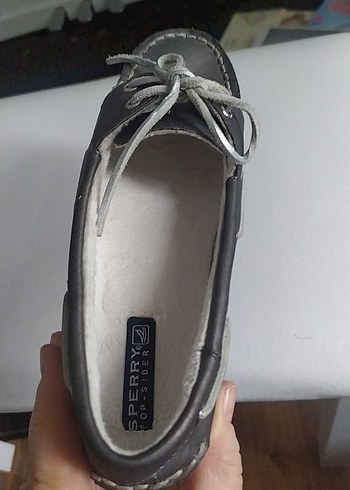 Gri unisex  Çocuk Der içi kürklü gibii Bağcıklı Ayakkabı. 33 no - Görsel 5