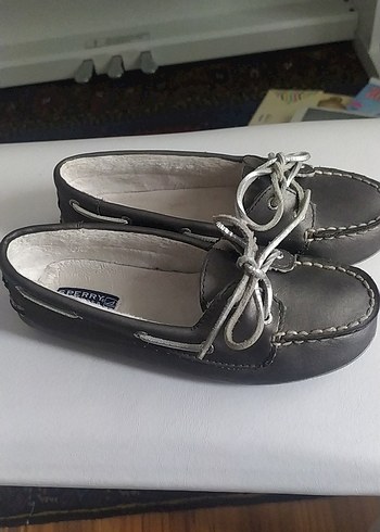 Gri unisex  Çocuk Der içi kürklü gibii Bağcıklı Ayakkabı. 33 no - Görsel 2