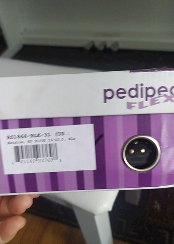 Kız Çocuk siyah süet 31 numara Gotik Tokalı Babet Ayakkabı - Görsel 6