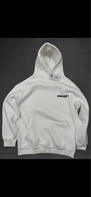 m Beden beyaz Renk Kapusonlu sweatshirt unisex
