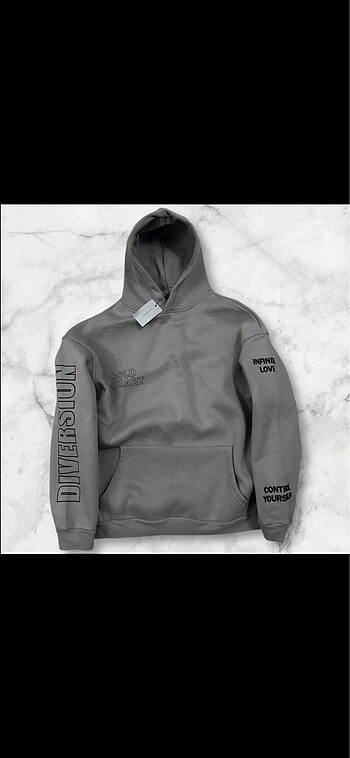 Zara Unisex kapusonlu sweat oversize