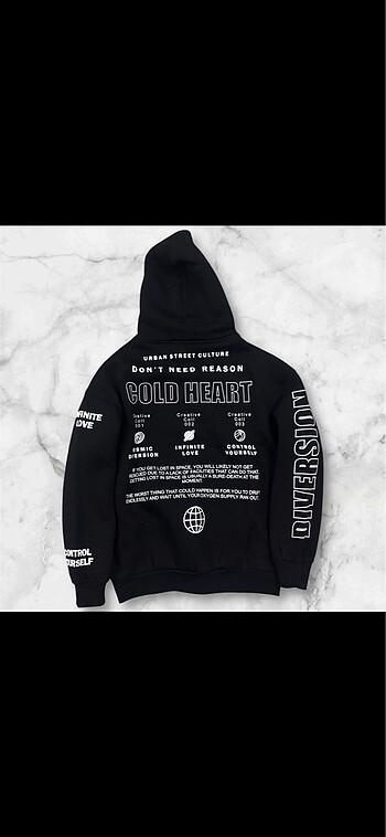 Zara Unisex kapusonlu sweat oversize