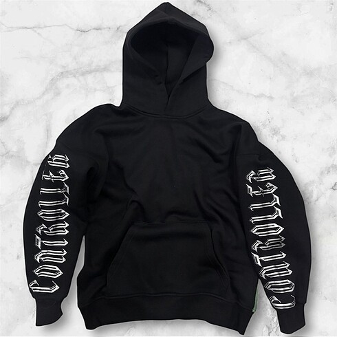 l Beden siyah Renk Unisex kapusonlu sweatshirt oversize
