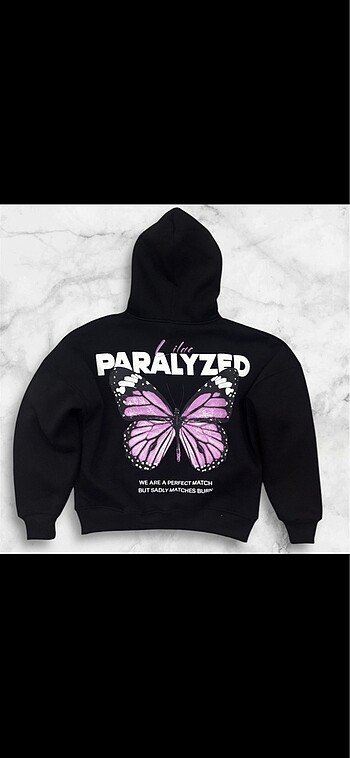 Unisex kapusonlu sweatshirt
