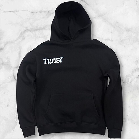 l Beden siyah Renk Unisex kapusonlu sweatshirt