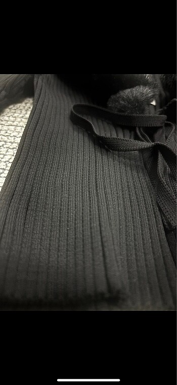 s Beden Kurklu Crop triko bluz