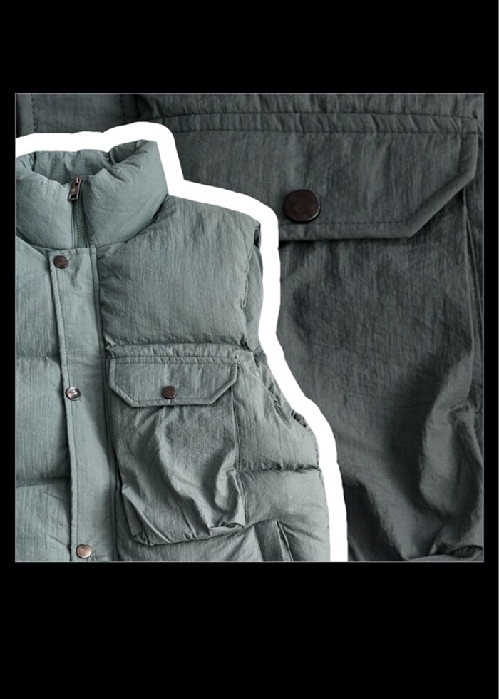 Parasut kumas sisme yelek (unusex) - Görsel 4