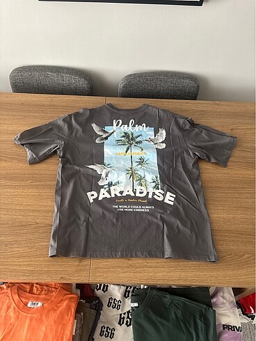 Baskili oversize genis kesim tshirt (unisex)