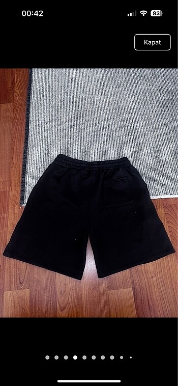 Belden lastikli ve iplu sort (unisex) - Görsel 4