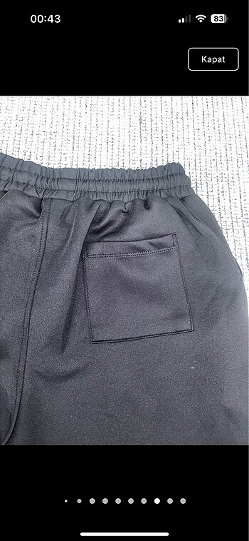 Belden lastikli ve iplu sort (unisex) - Görsel 9