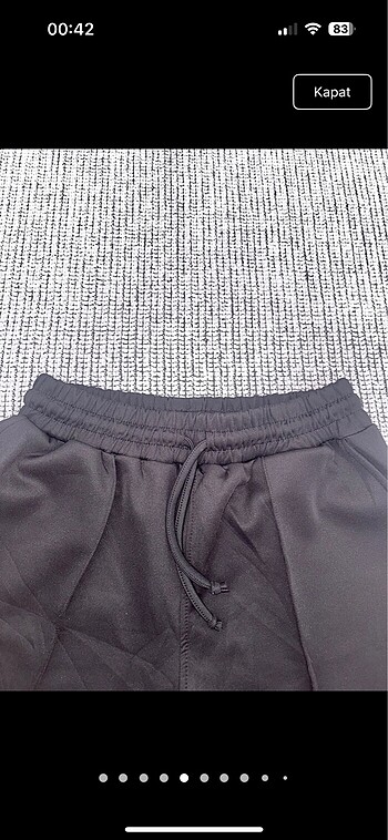 Belden lastikli ve iplu sort (unisex) - Görsel 5