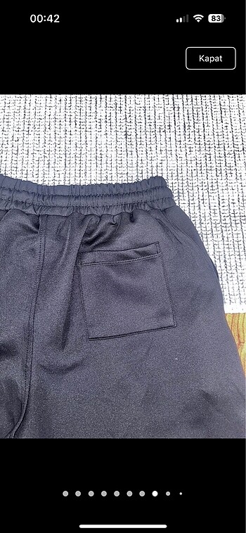 Belden lastikli ve iplu sort (unisex) - Görsel 8