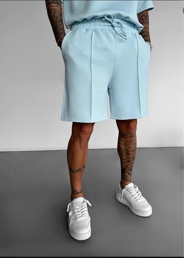 Belden lastikli ve iplu sort (unisex) - Görsel 2