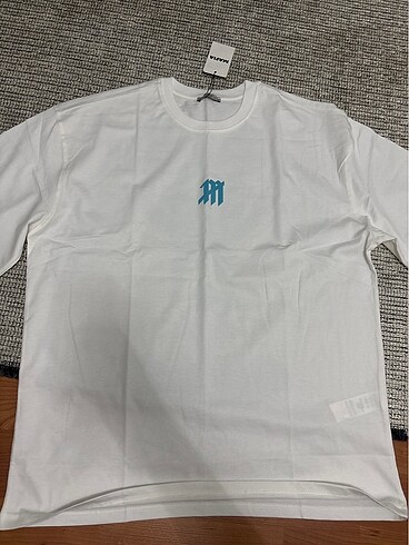 Unisex tisort (oversize) beyaz renk - Görsel 8