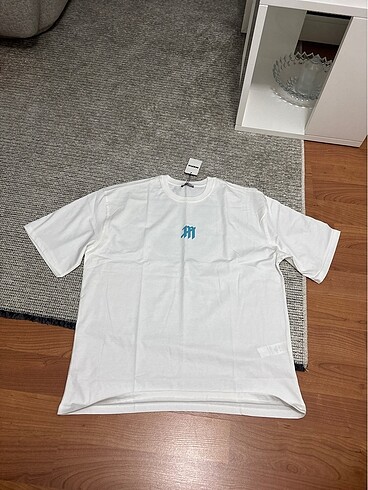 Unisex tisort (oversize) beyaz renk - Görsel 7