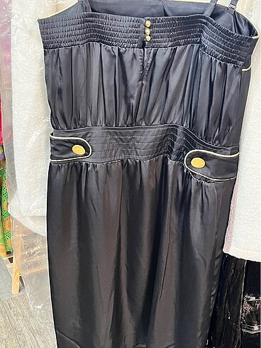 40 Beden siyah Renk Marks&spencer siyah saten elbide