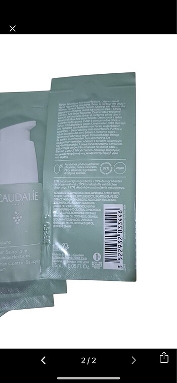 Caudalie Caudalie vinepure serum