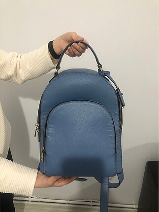 zara orginal çanta, mavi, sırt çanta