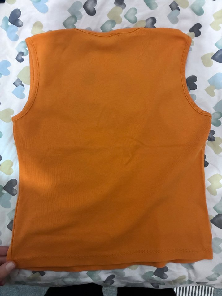 Düğmeli Kadın Kolsuz Atlet - Görsel 2