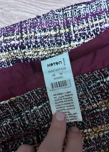 Kadın Çok Renkli Mini Etek - Görsel 6