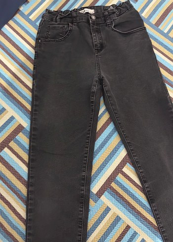 Erkek Çocuk Siyah Denim Street Wear Pantolon