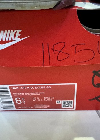 39 Beden Siyah Erkek Spor Ayakkabı Bağcıklı